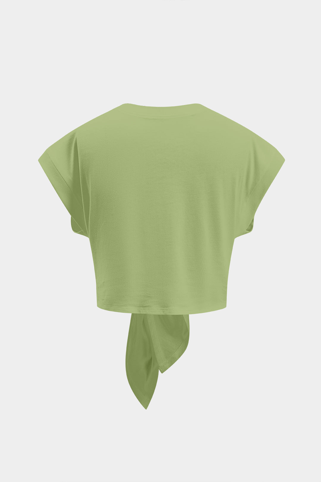 Camiseta Con Mangas Globo Y Lazo Para Diario Elegante