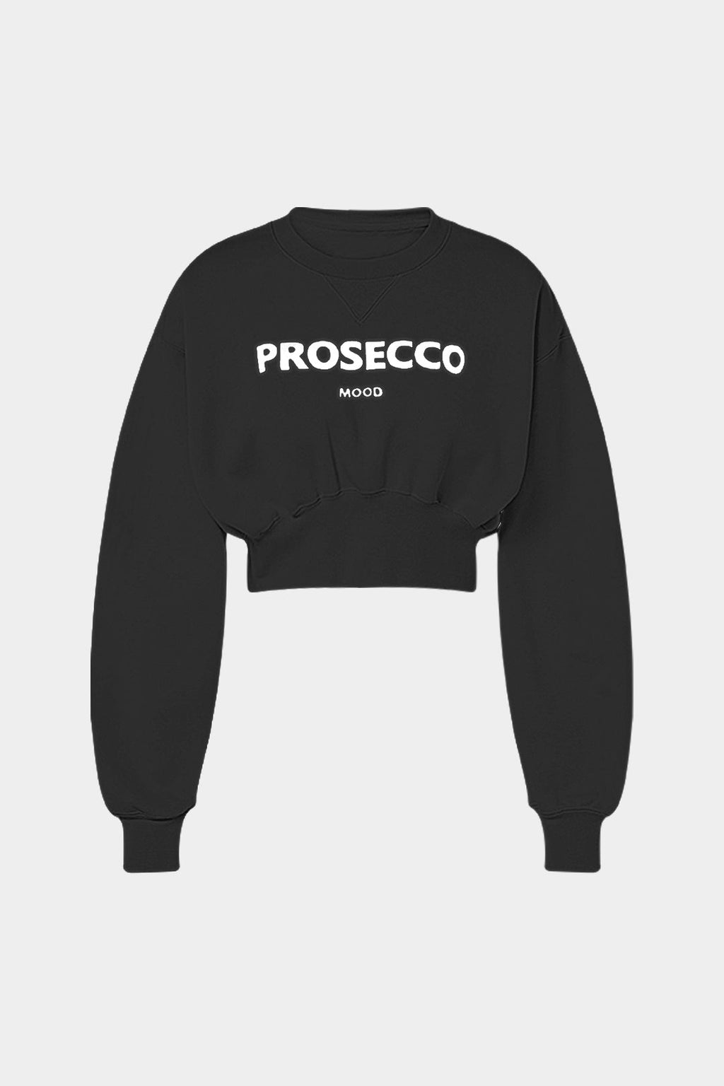 סווטשירט עם צווארון עגול ושרוולים ארוכים עם הדפס אותיות 