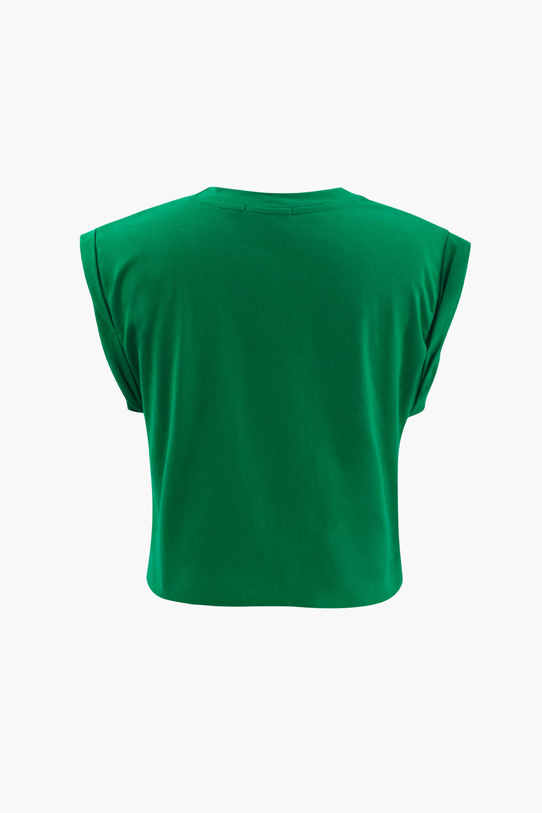 Camiseta Estampada Floral Con Borde Nudo Manga Corta
