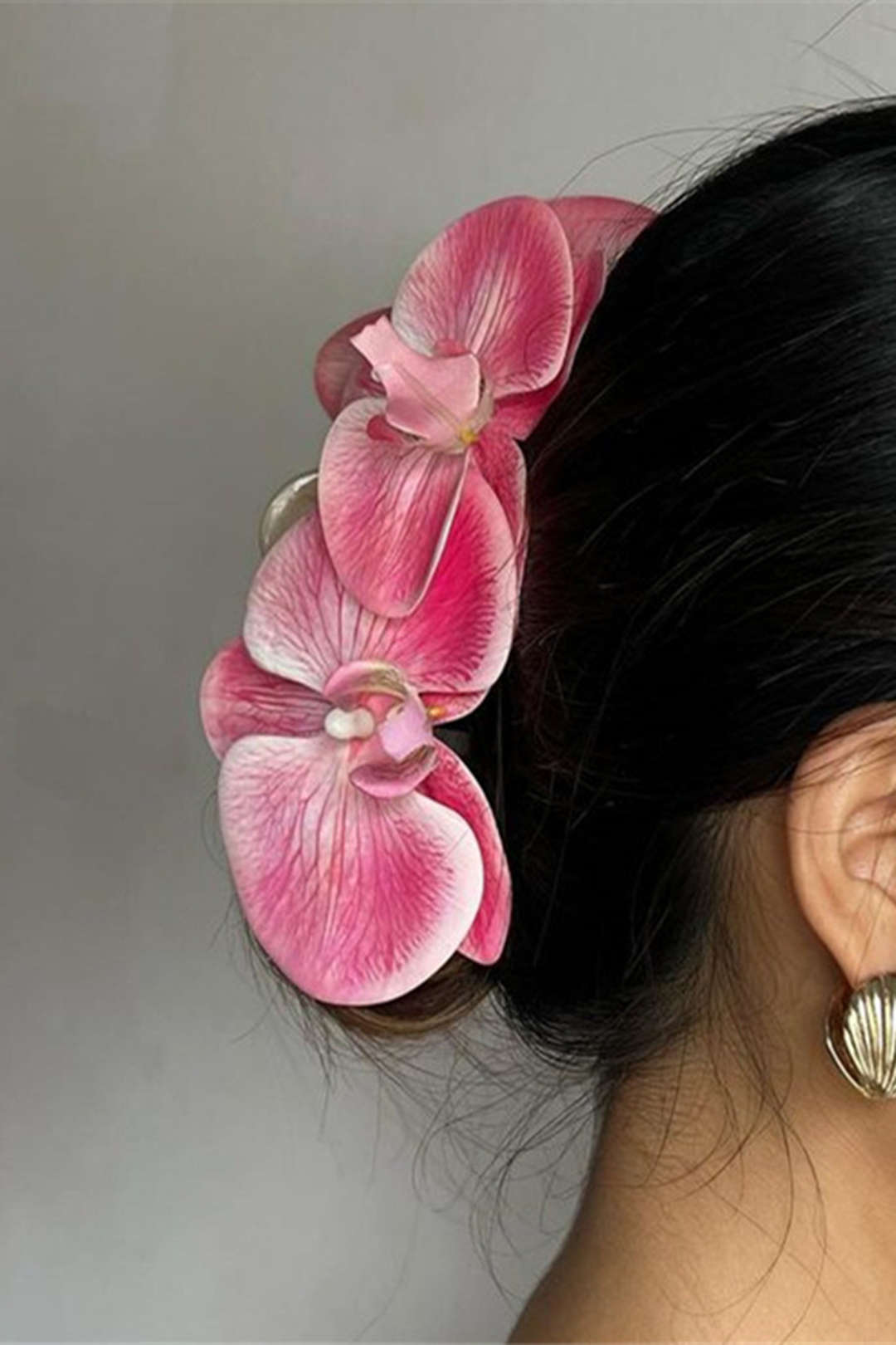 Accesorio Para Cabello Flor 3D Minimalista Silueta Elegante