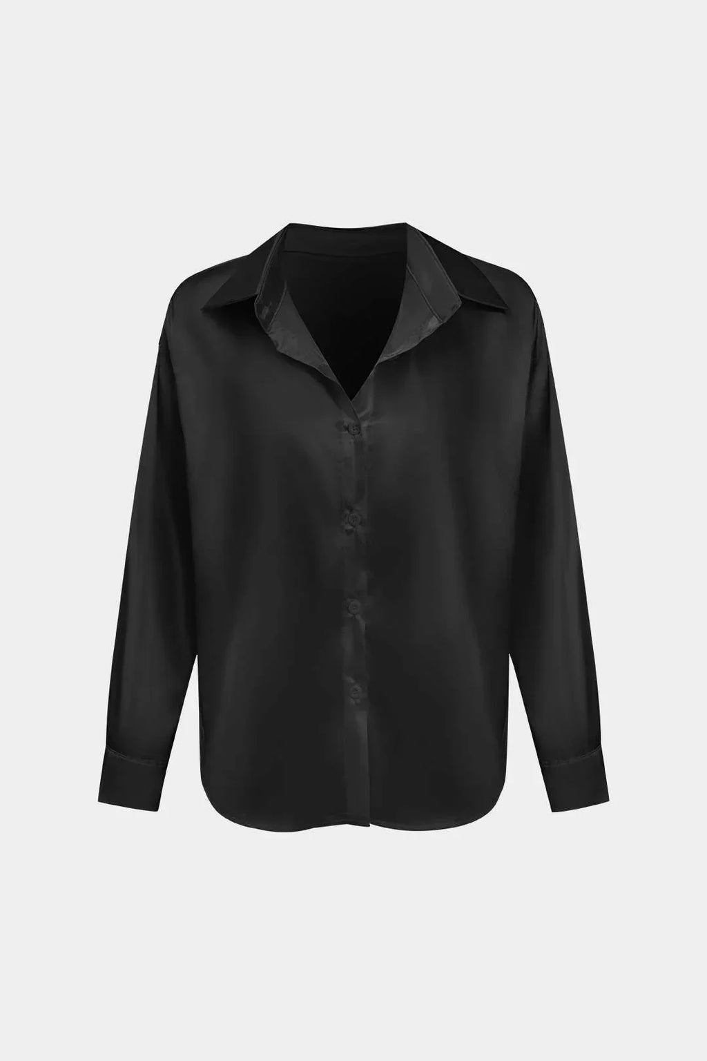 Camisa Rolen Silueta Cuello Clásico Manga Larga Cinturada
