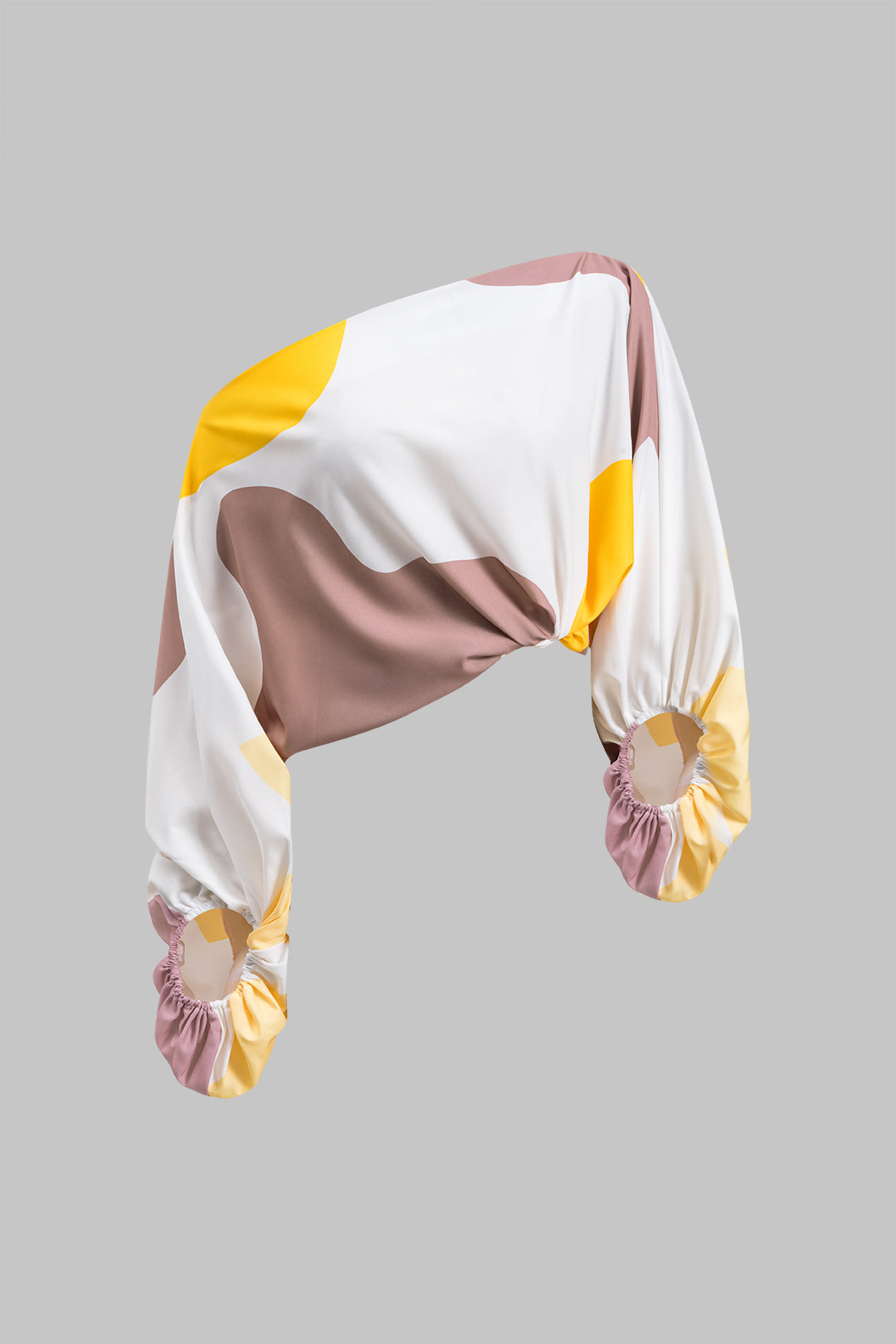 Conjunto Blusa Un Hombro Y Falda Con Flecos Abstracta