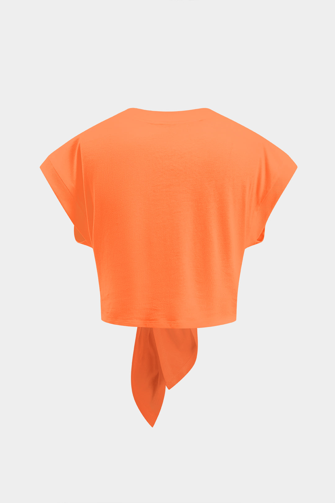 Camiseta Con Mangas Globo Y Lazo Para Diario Elegante