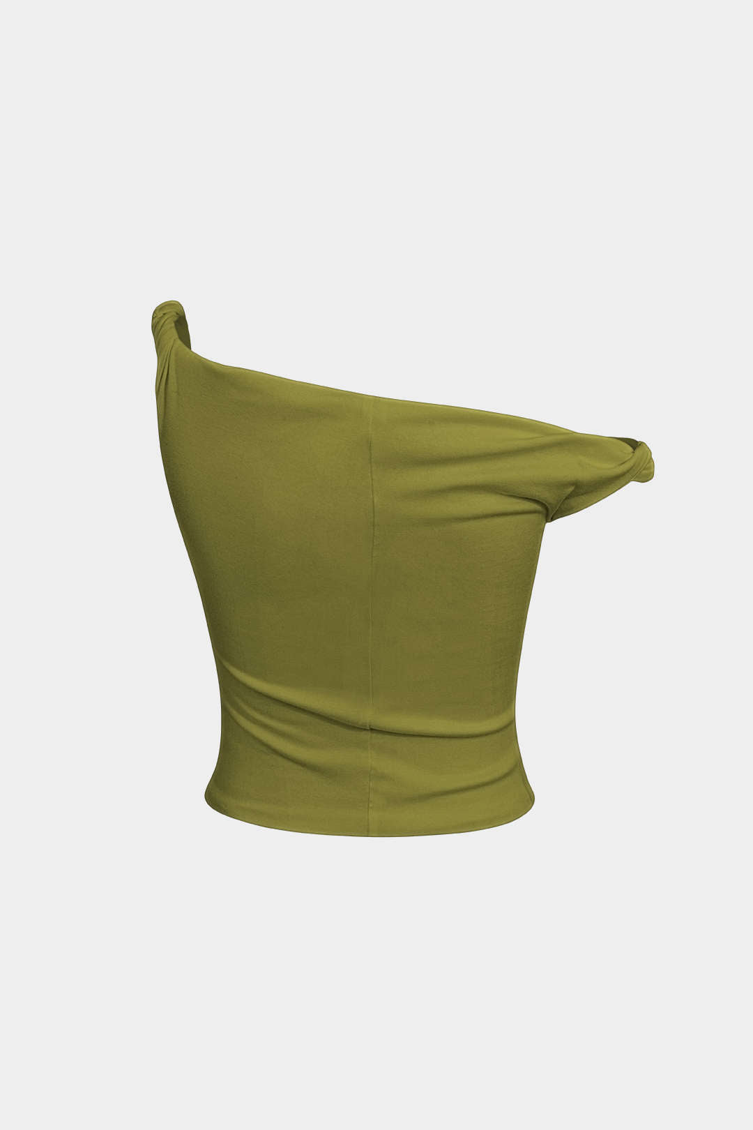 Top Asimétrico Sin Mangas Minimalista Elegante Diario