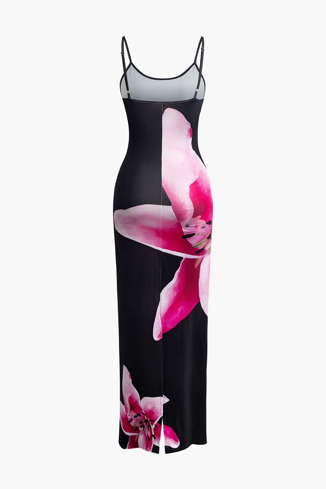 Vestido Maxi Con Tirantes Estampado Floral Elegante Verano