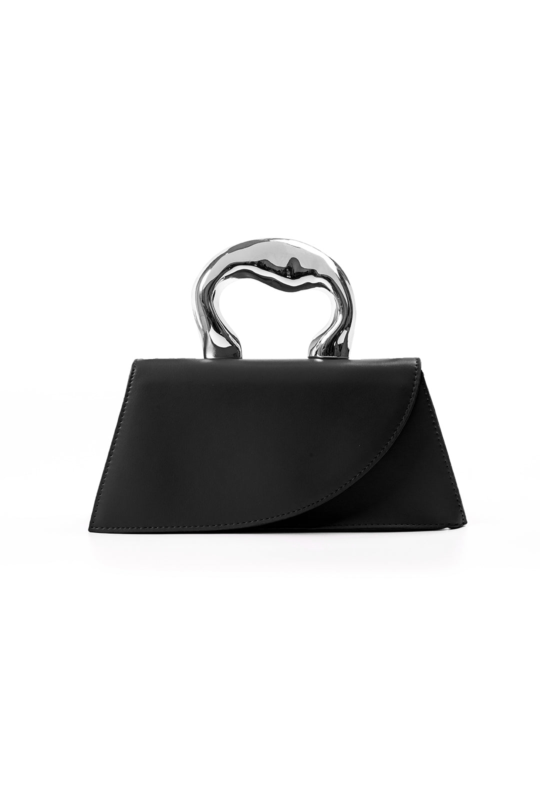 Bolso de Hombro Trapezoidal Texturizado Elegante y Moderno