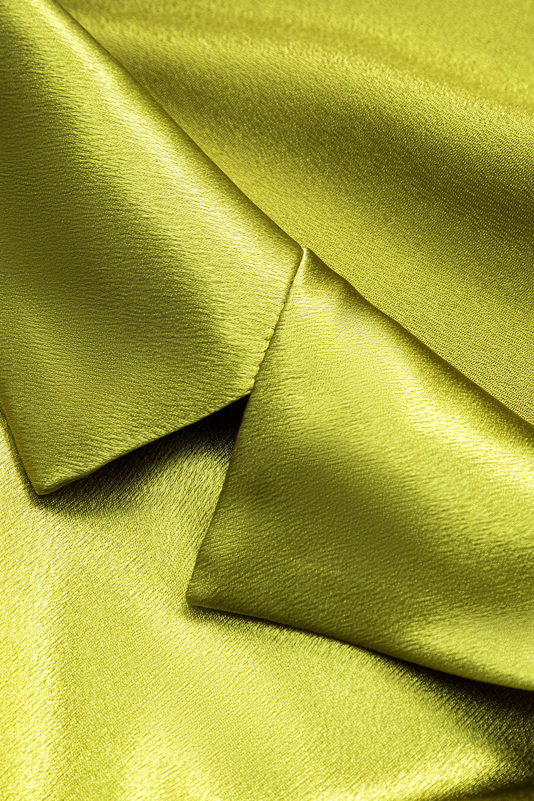 חולצה ארוכת שרוולים א-סימטרית סאטן עם כפתורים 