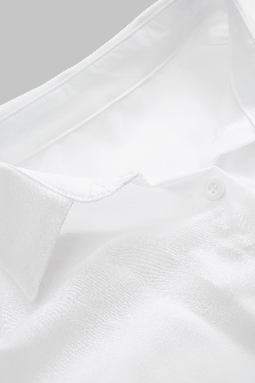 חולצת שיפון ארוכת שרוולים עם כפתורים 