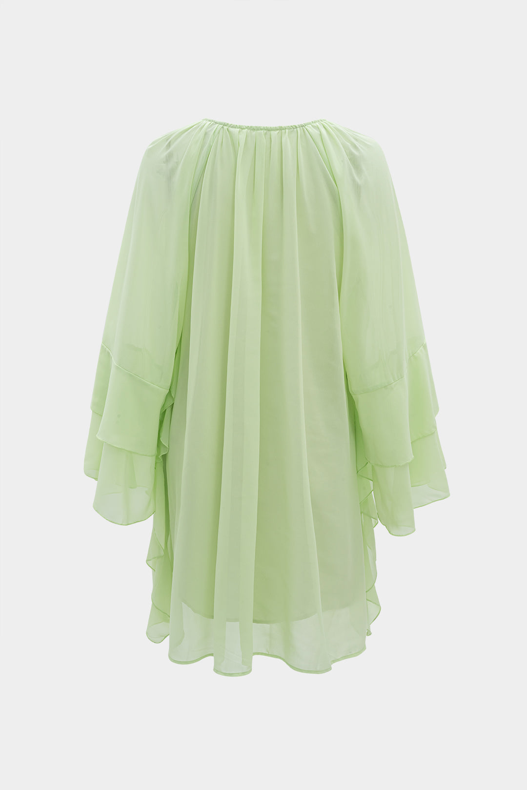 חולצה ארוכת שרוולים עם קפלים ושכבות 