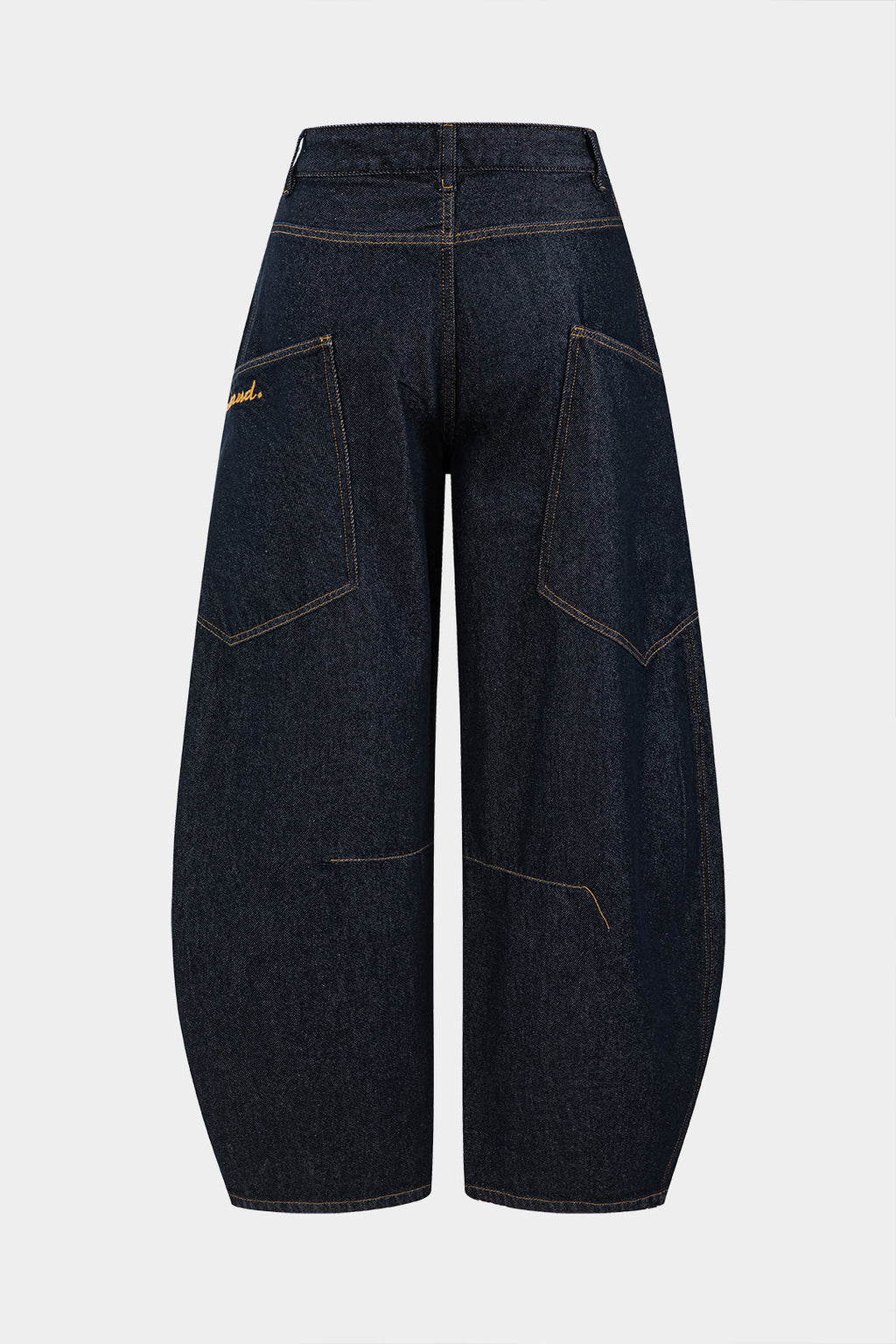Jeans de Pierna Ancha Lavados Estilo Barril Diario