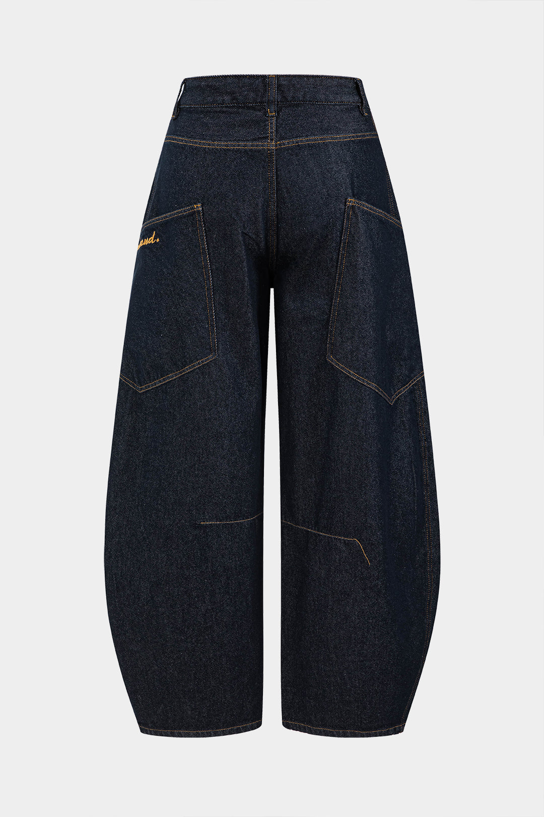 Jeans de Pierna Ancha Lavados Estilo Barril Diario