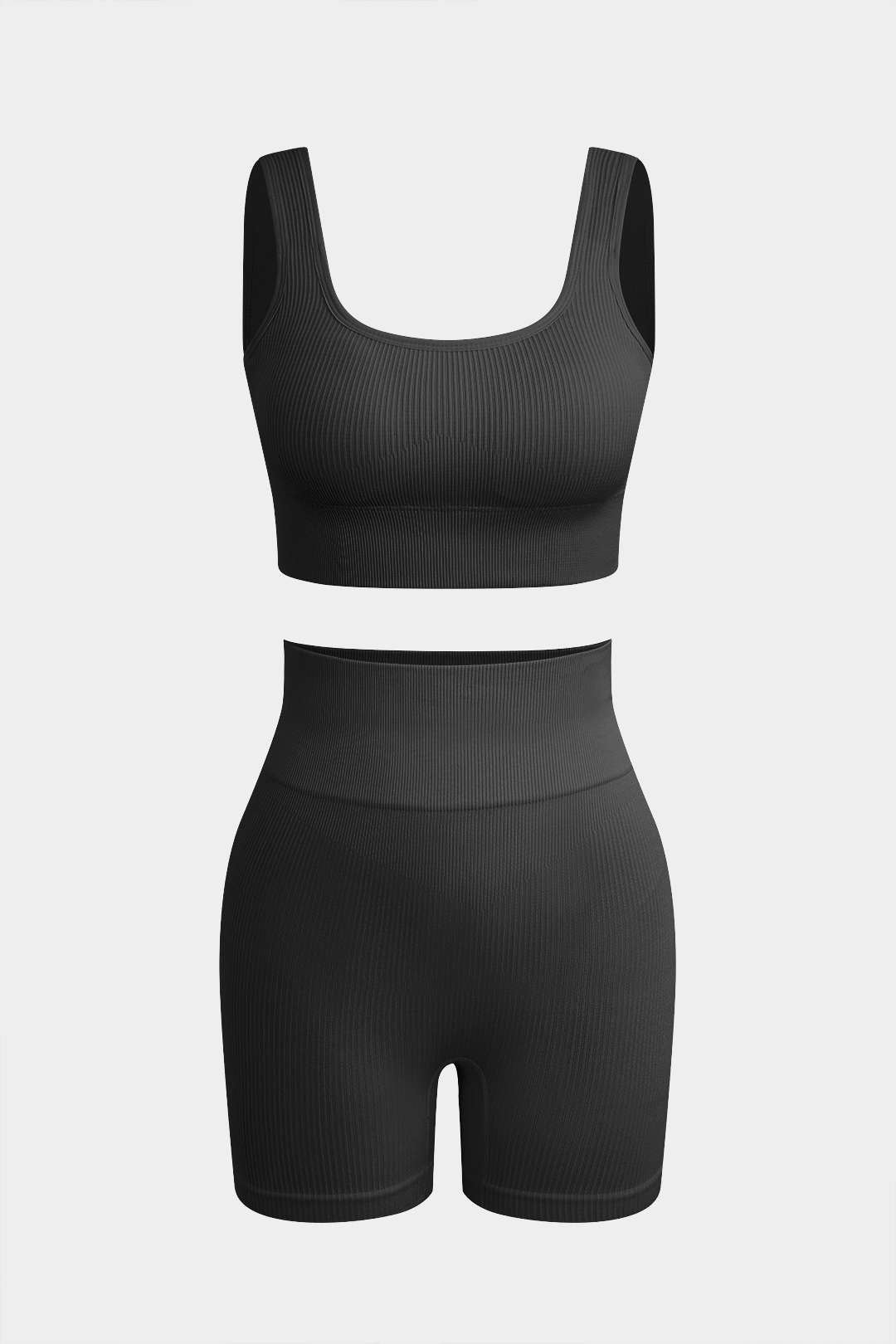 Conjunto Básico De Camiseta Sin Mangas Y Shorts Para Yoga
