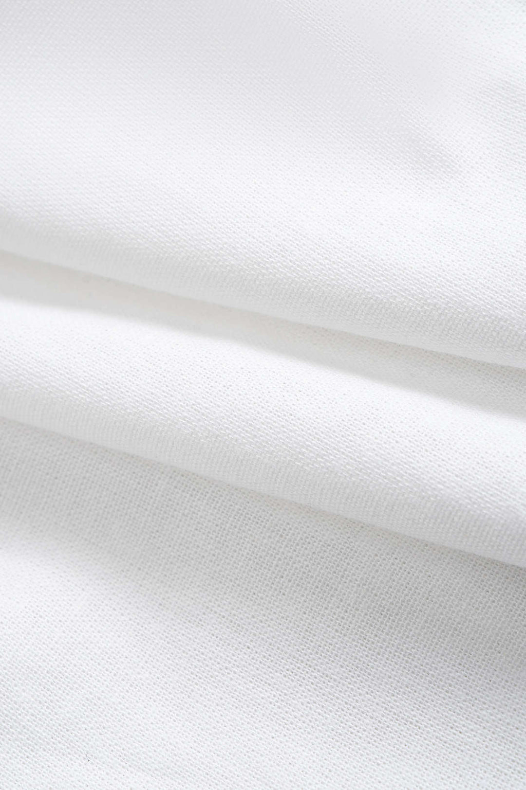 חולצת פשתן ארוכת שרוולים עם קשירה וכפתורים 