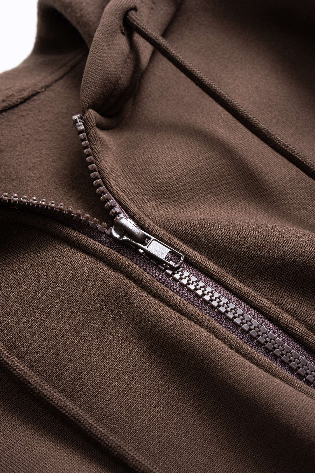 Drawstring Patchwork Hooded Sweatshirt