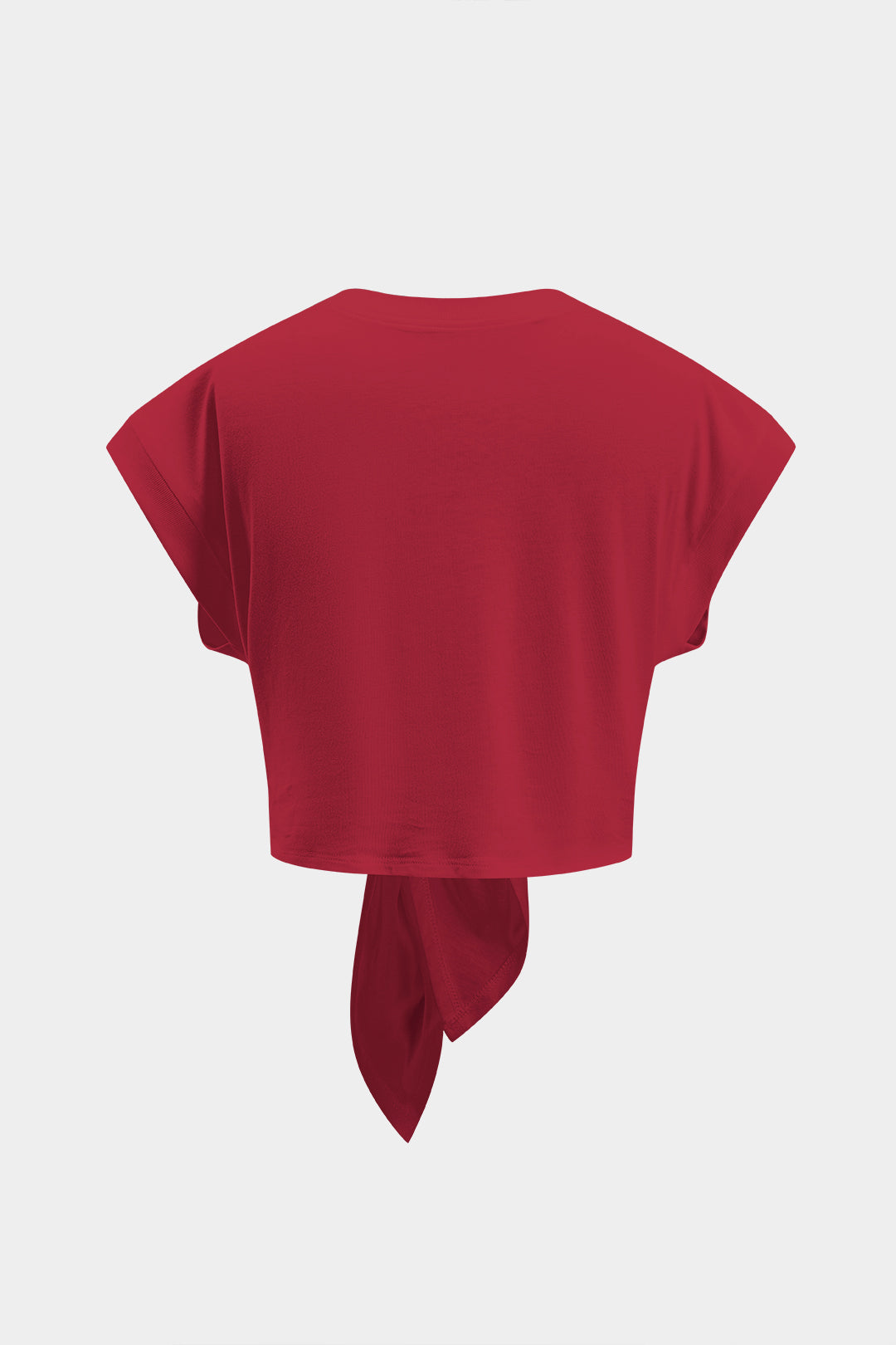 Camiseta Con Mangas Globo Y Lazo Para Diario Elegante