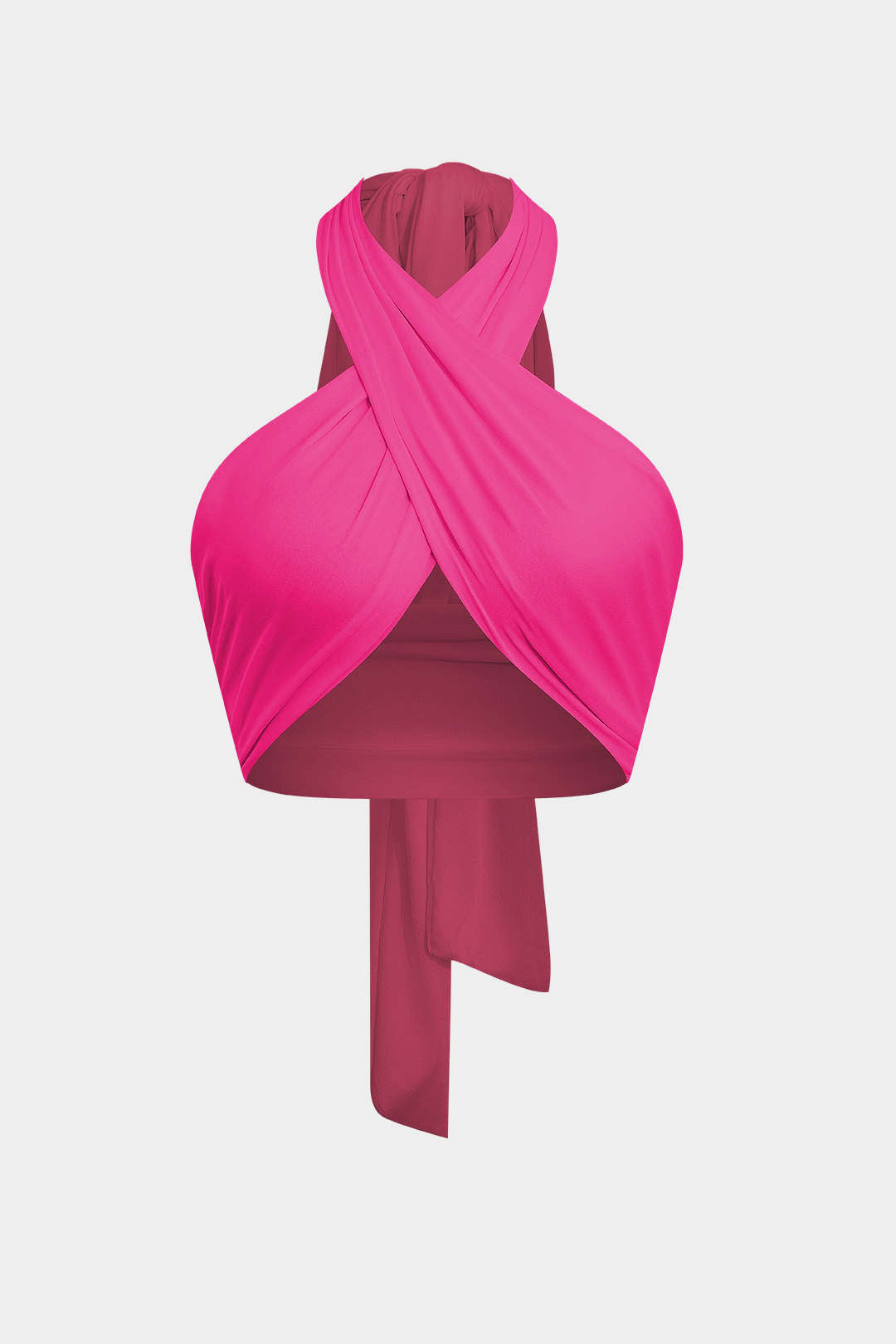 Top Halter Con Tirantes Espalda Cruzada Para Mujer Diario