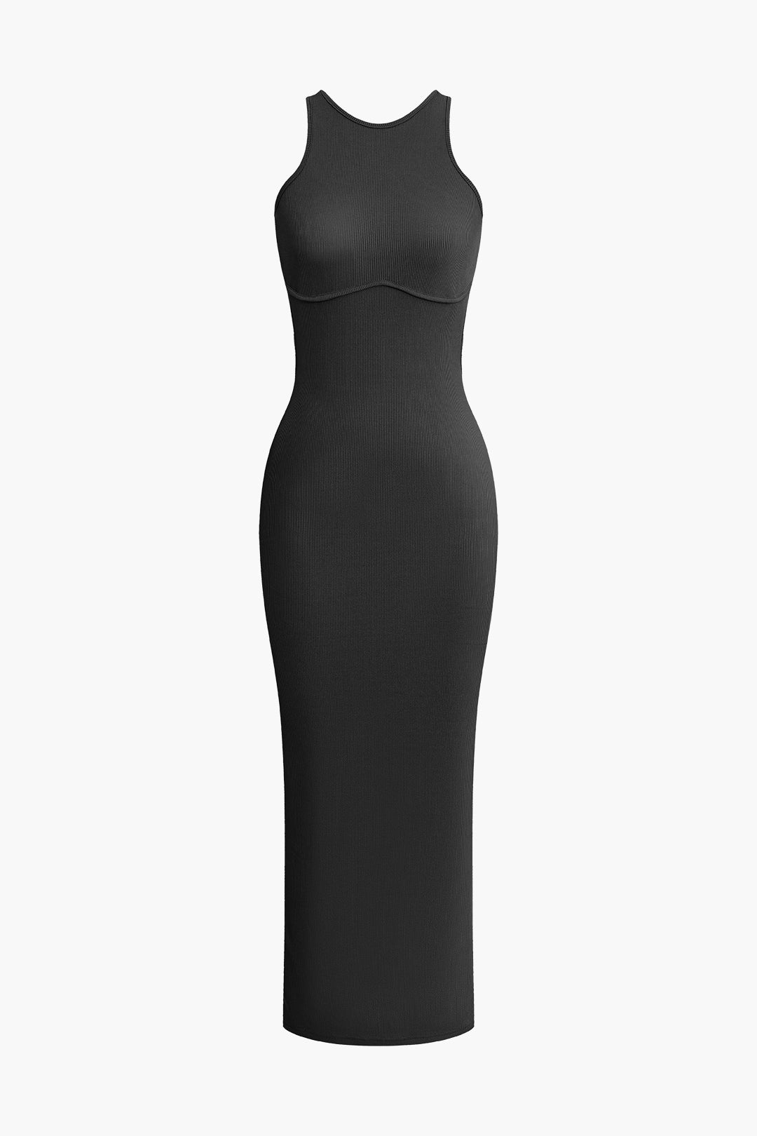 Vestido Elegante Midi Detalle Espalda Con Aberturas Largas