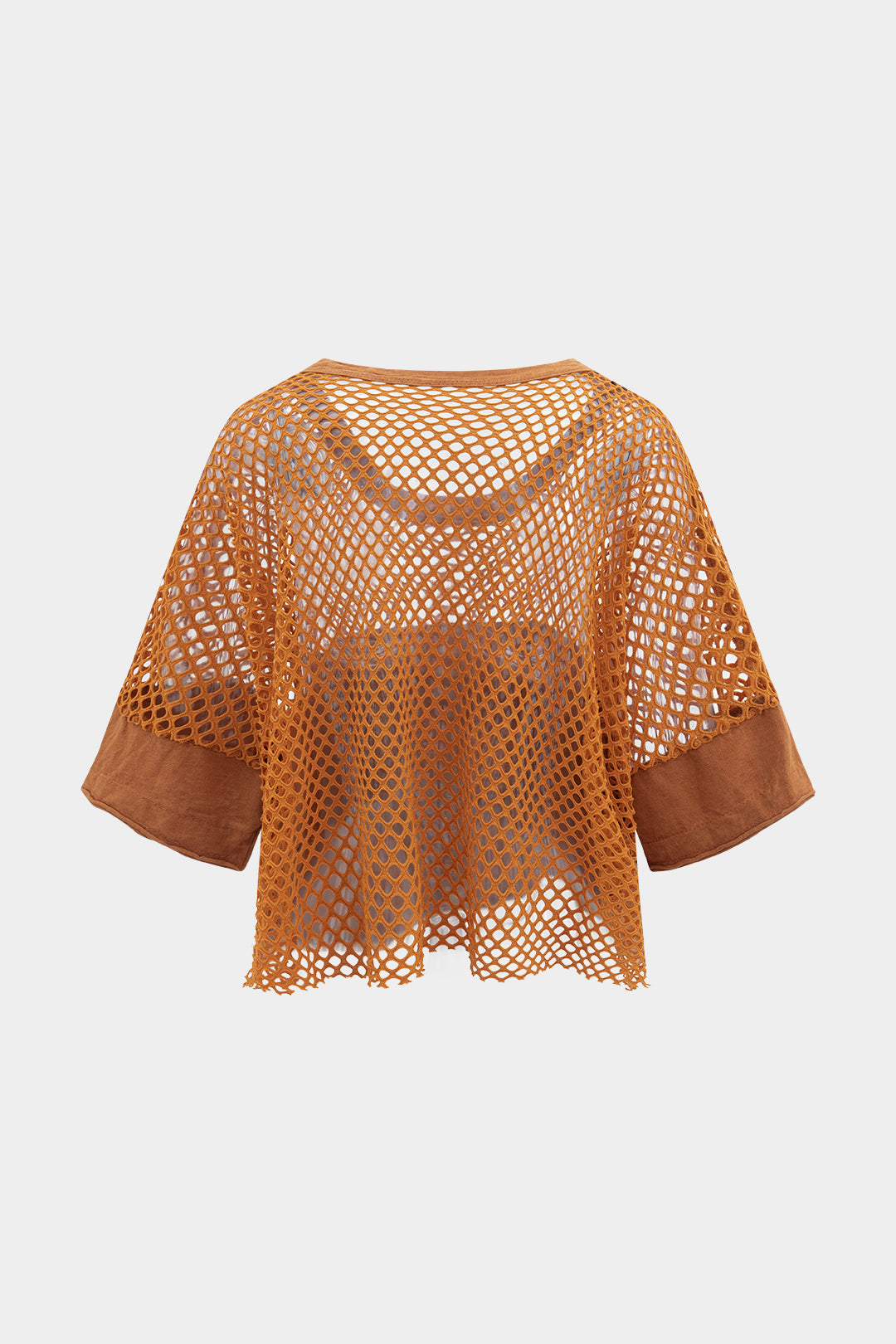 Blusa De Denim Patchwork Sin Mangas Con Textura Elegante