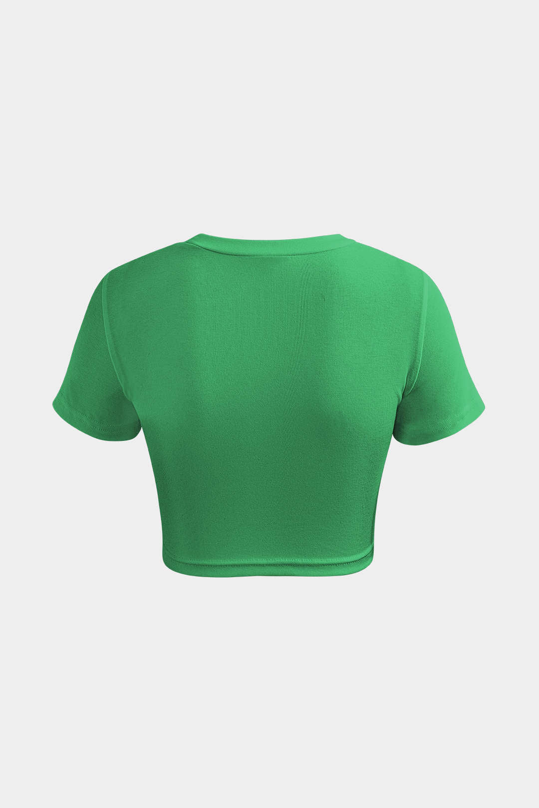 Camiseta Crop Twist Con Textura Suave Y Corte Moderno