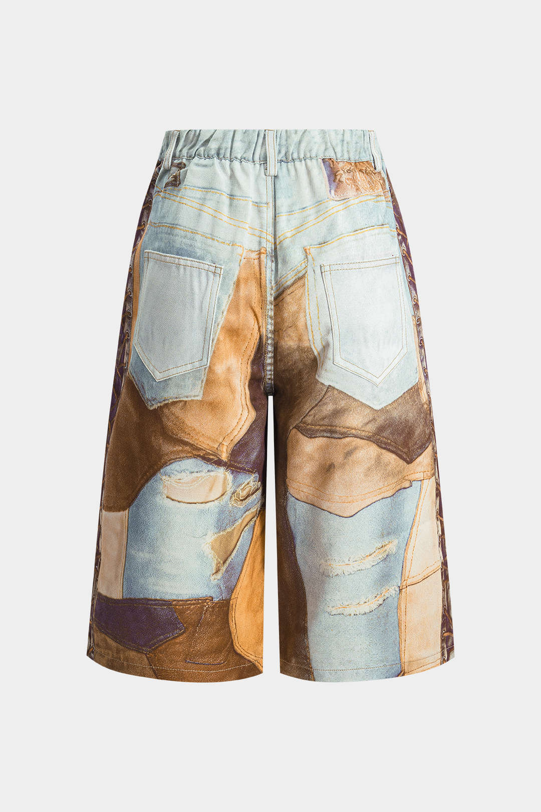 Shorts Anchos De Cadena Para Mujer Verano Elegante
