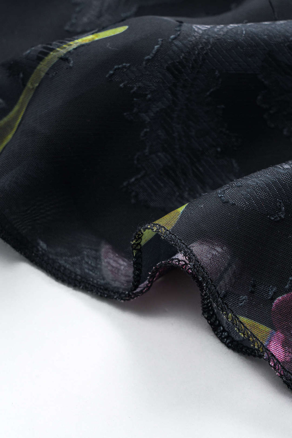 חצאית שיפון עם הדפס פרחוני 