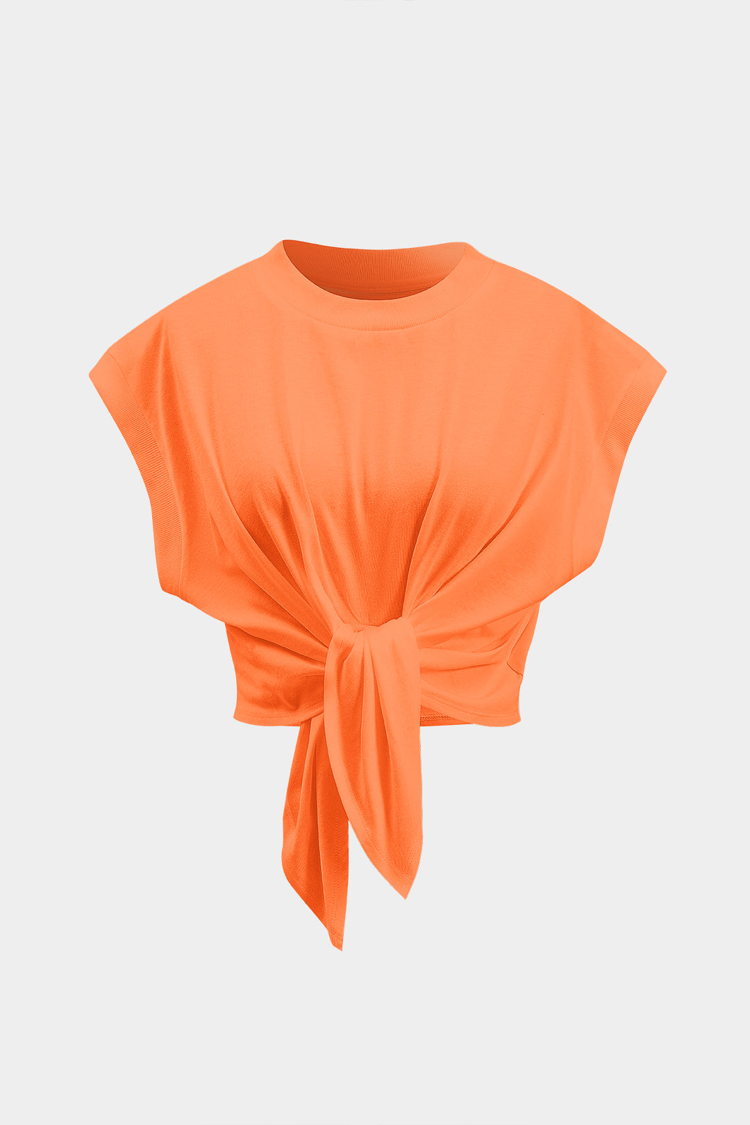 Camiseta Con Mangas Globo Y Lazo Para Diario Elegante