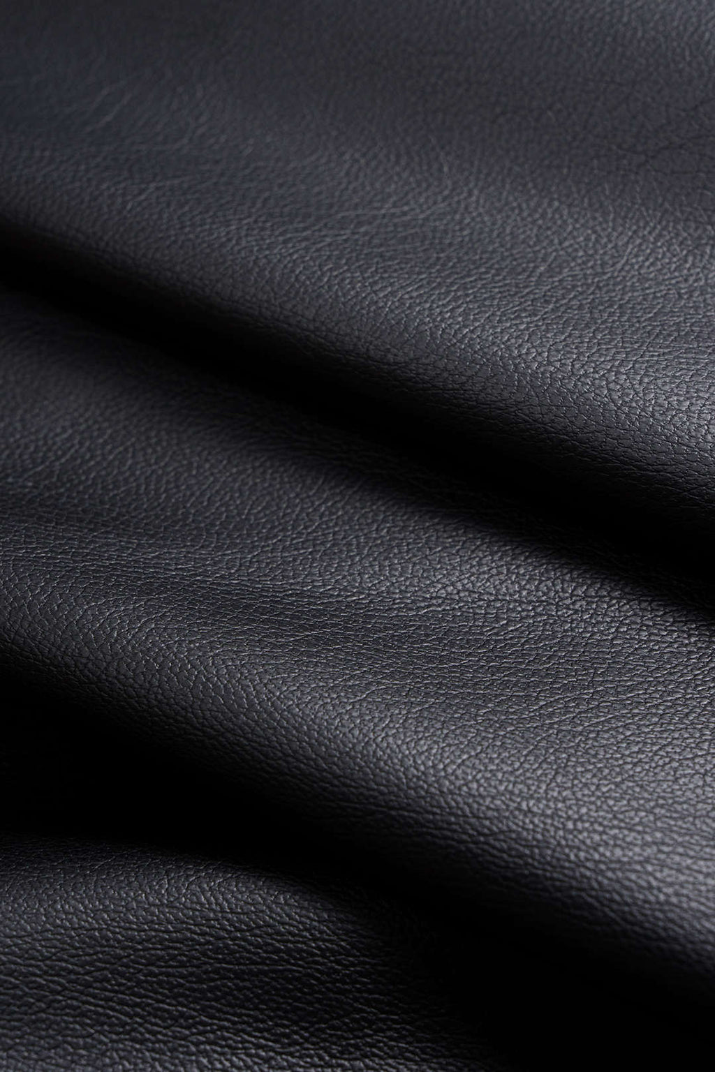 Faux Leather Ruched Button Asymmetrical Shirt