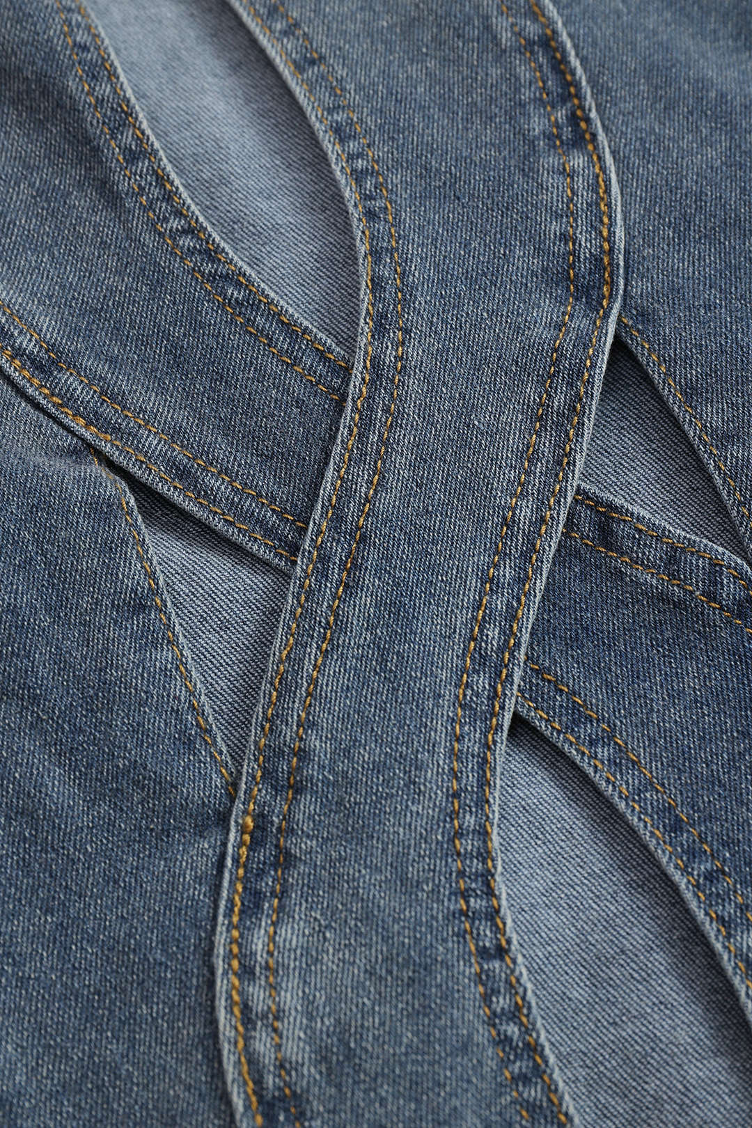 Vaqueros Denim Rotos De Corte Recto Azul Para Uso Diario