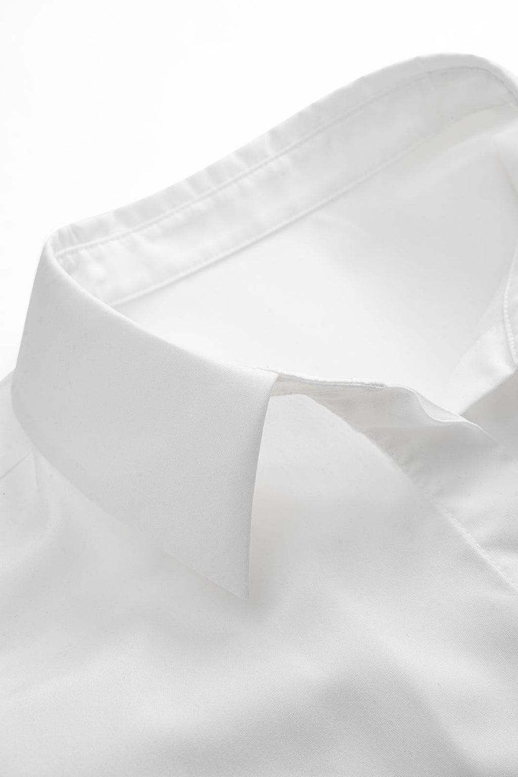 חולצה ארוכת שרוולים עם קשירה בגב הדמוי עור 