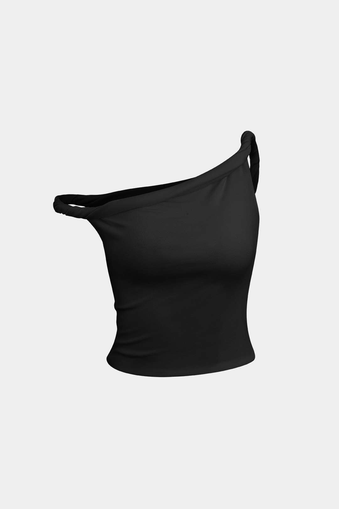 Top Asimétrico Sin Mangas Minimalista Elegante Diario