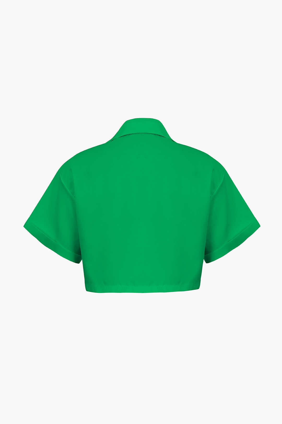 Camisa Básica Con Bolsillo Solapa Plisado Para Uso Diario