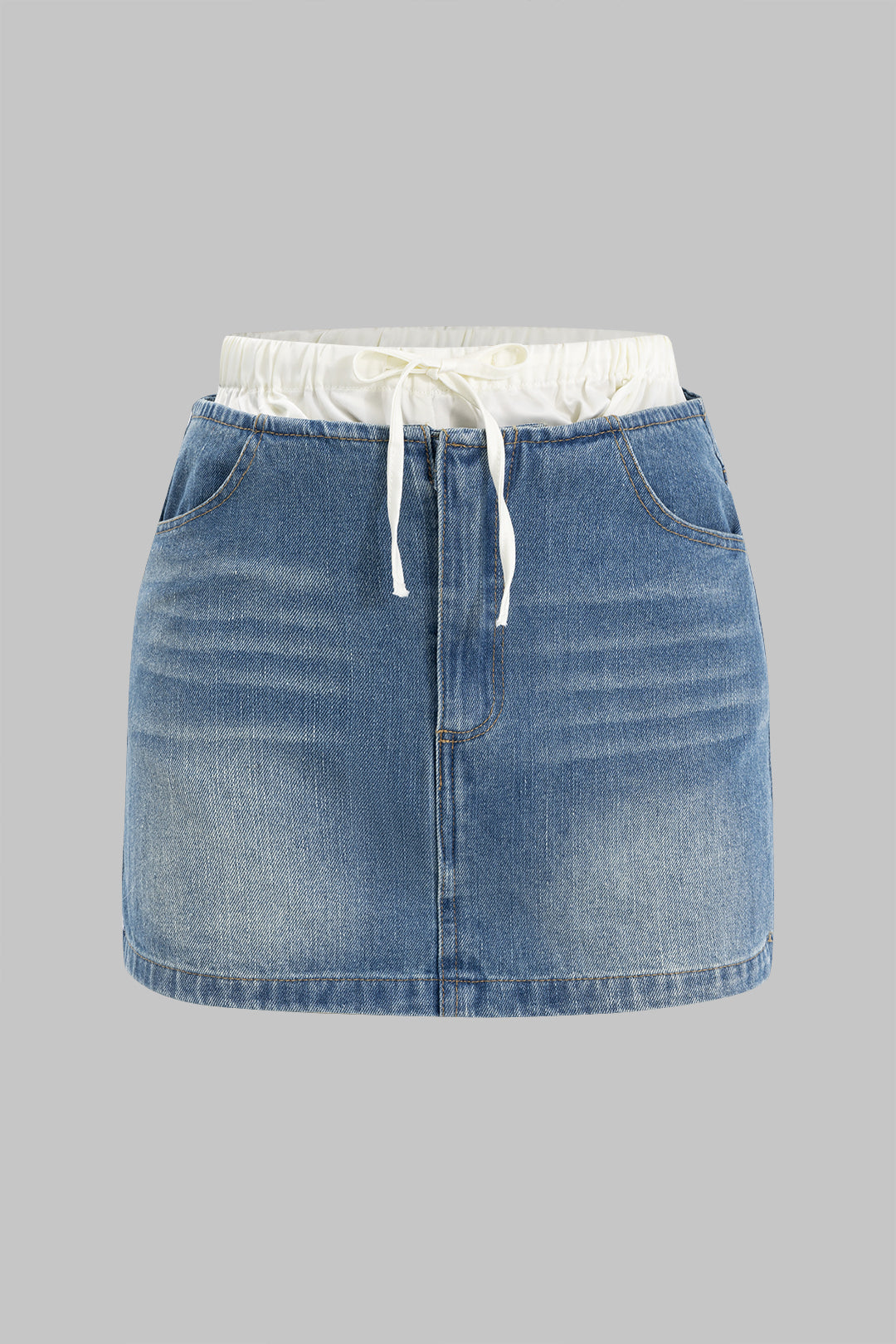 חצאית מותן נמוכה עם טלאים 