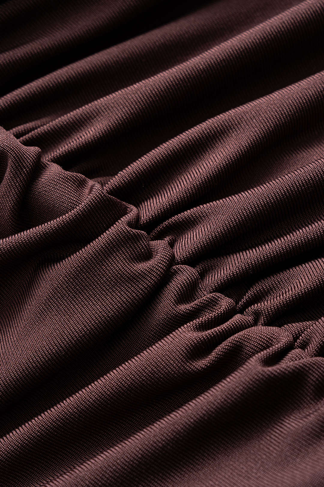 Solid Ruched Strappy Long Sleeve Mini Dress