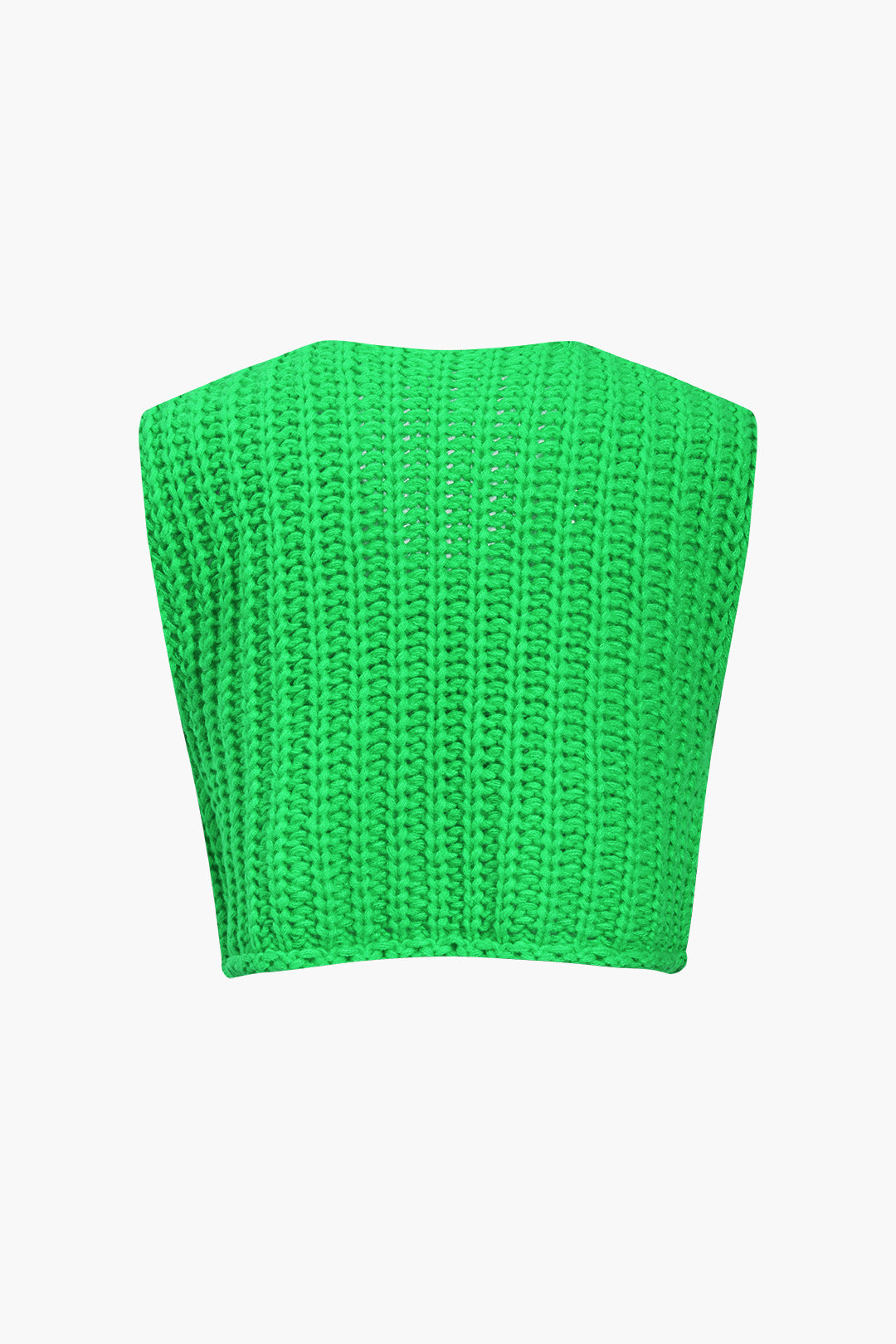 Chaleco de Punto Liso con Botones para Diario Elegante