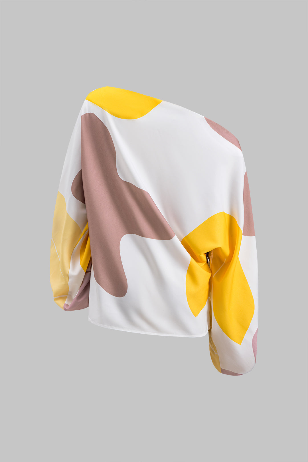 Conjunto Blusa Un Hombro Y Falda Con Flecos Abstracta