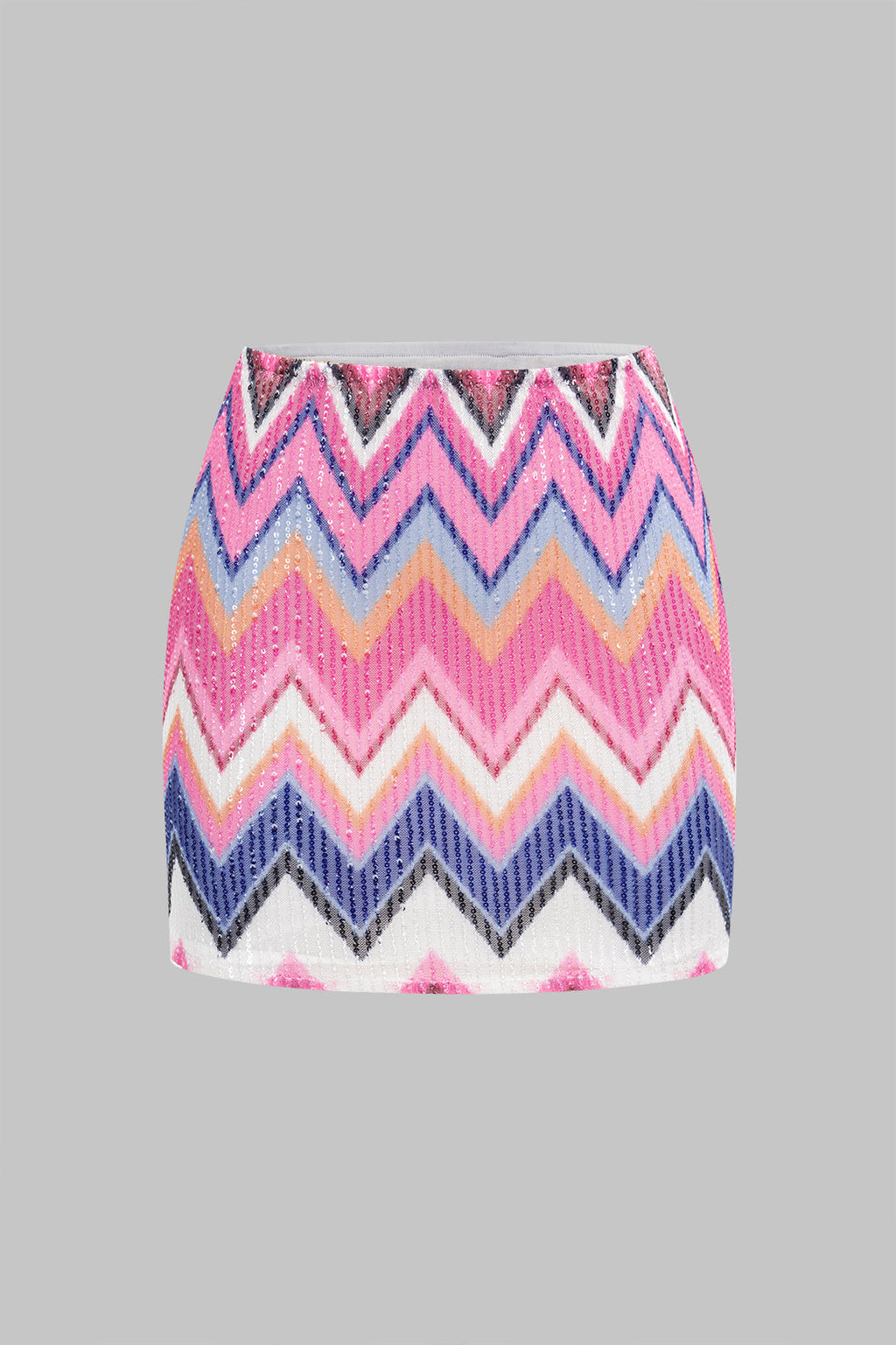 חצאית נצנצים עם ניגודיות 