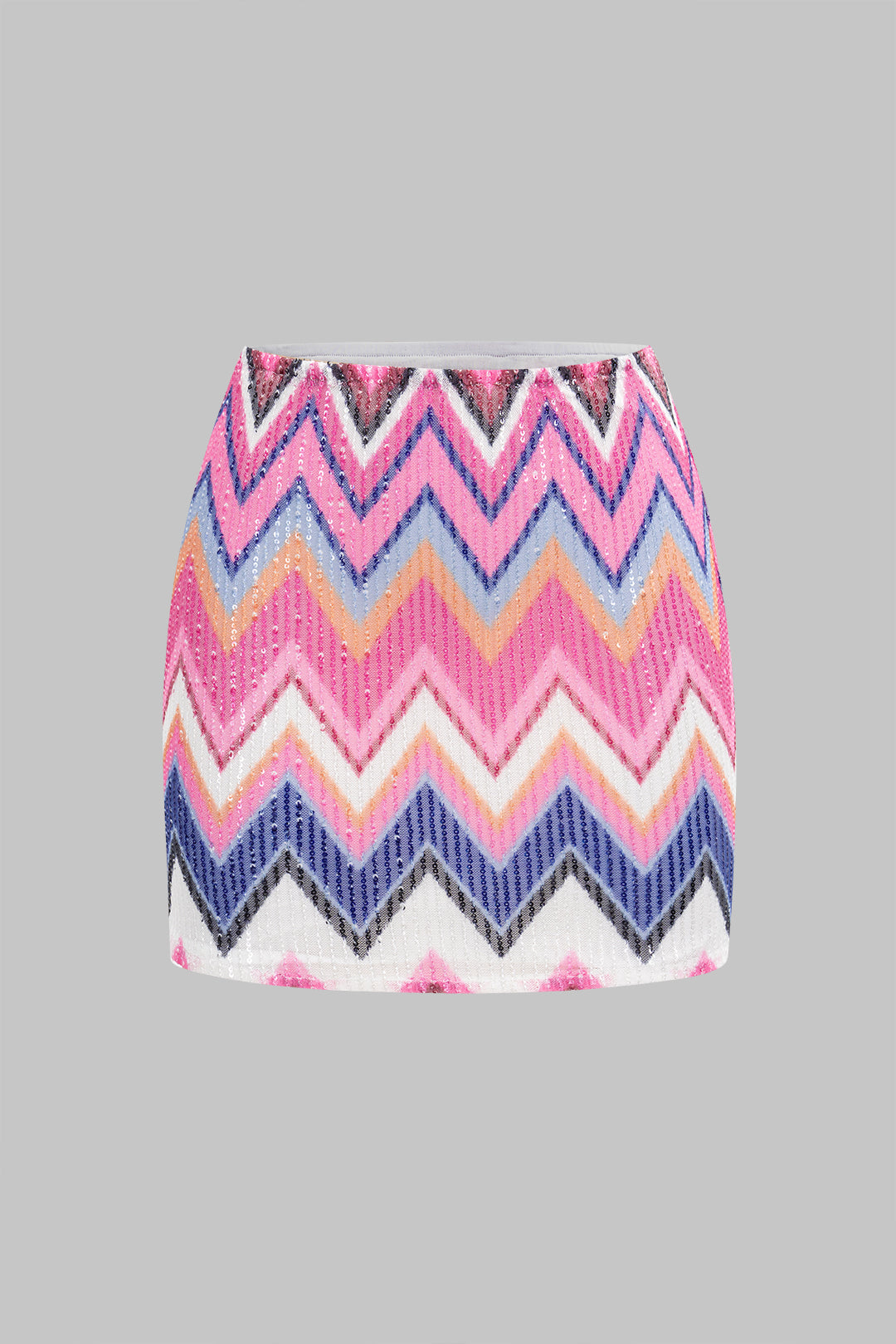 חצאית נצנצים עם ניגודיות 