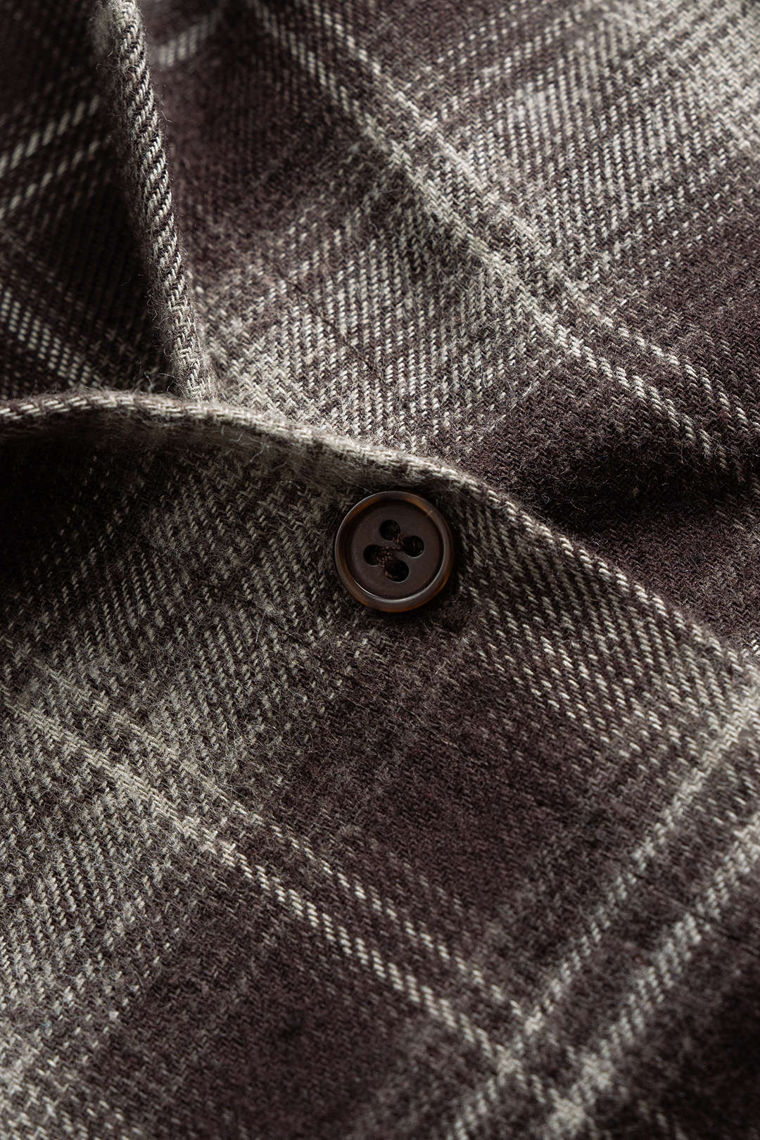 Plaid Print Button Long-Sleeve Shirt