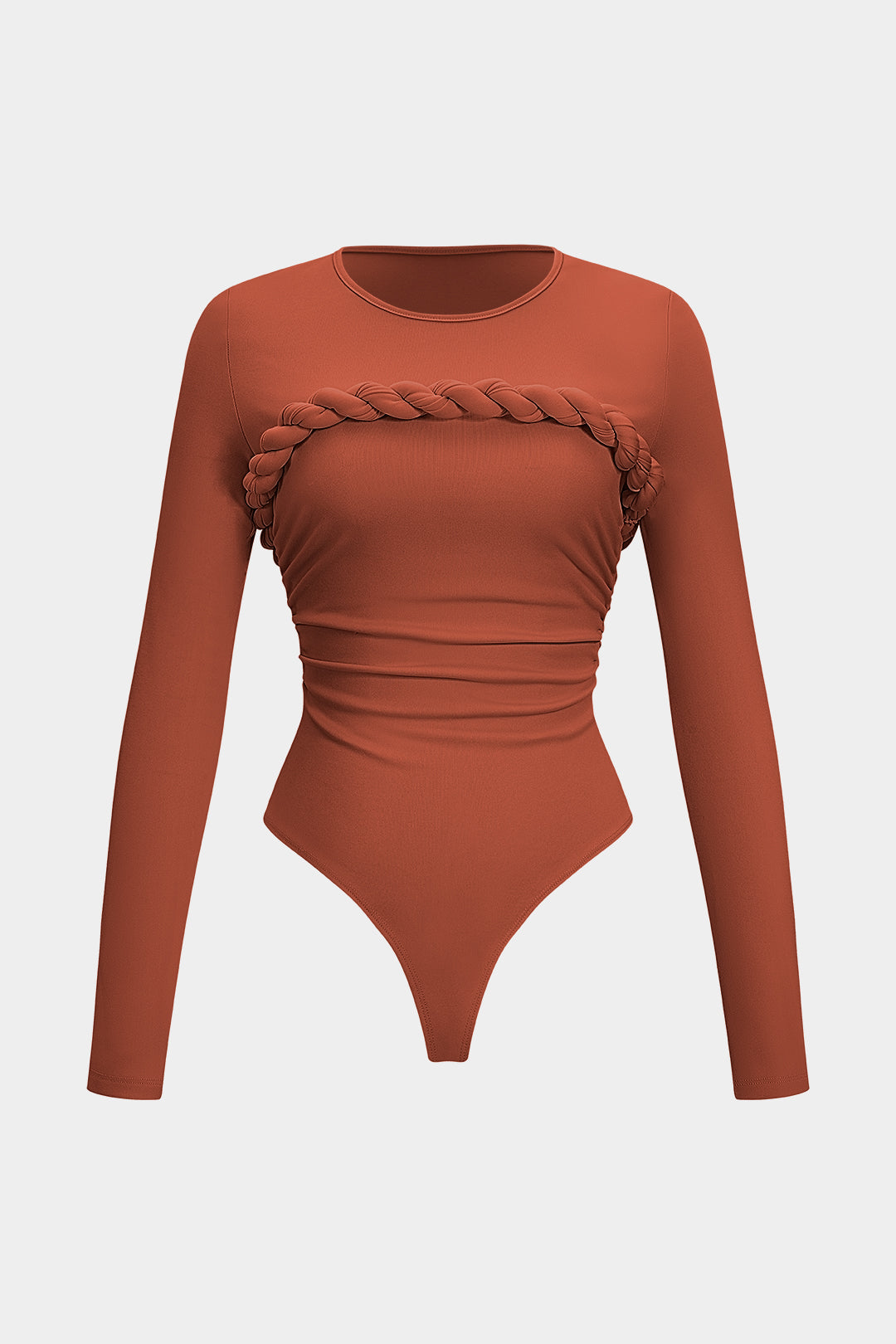 בגד גוף ארוך שרוולים עם קשתות וקשירה 