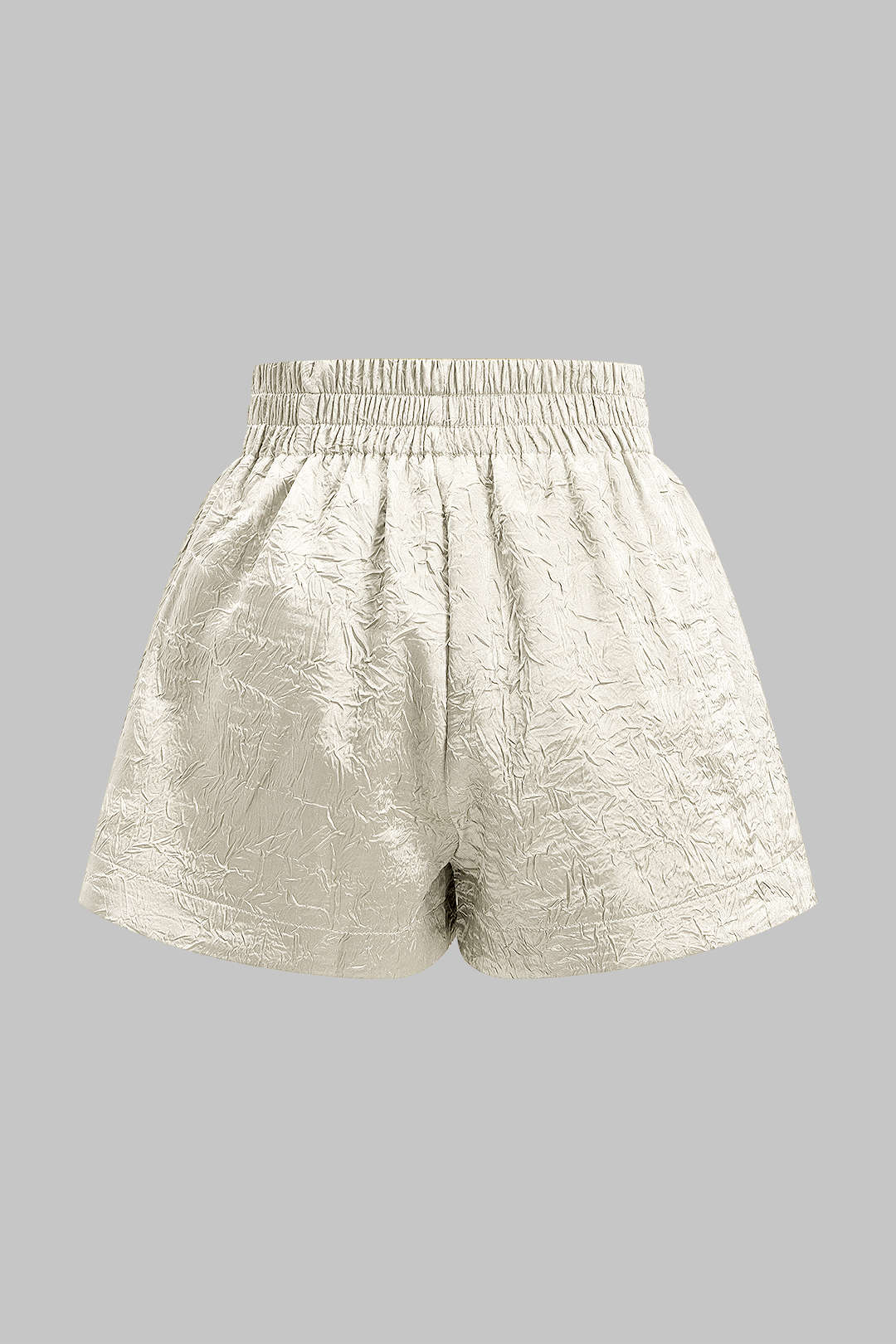 Shorts Plisados De Crepé Estampados Para Uso Diario