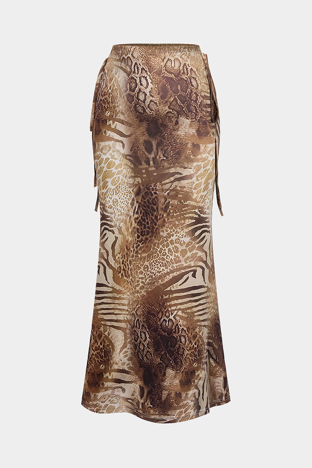 חצאית עם הדפס נמר 