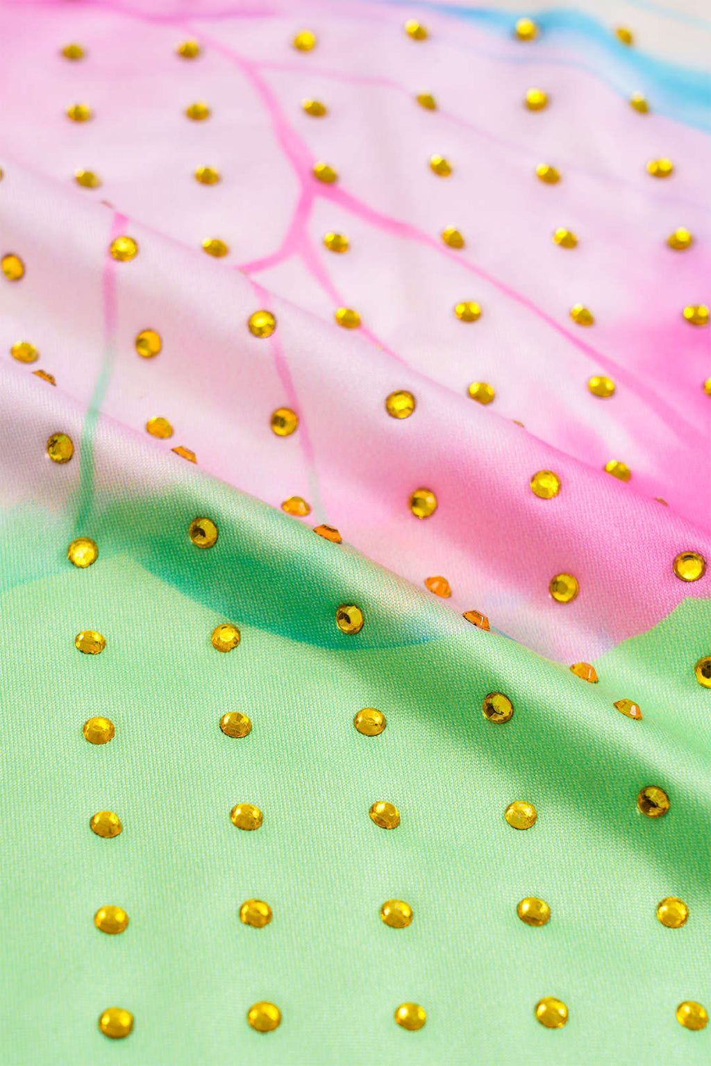 חצאית עם ריסים בדוגמת נמר