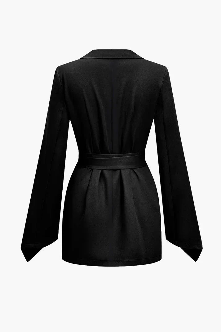 Chaqueta Salint Silueta Cinchada Con Hombros Estructurados