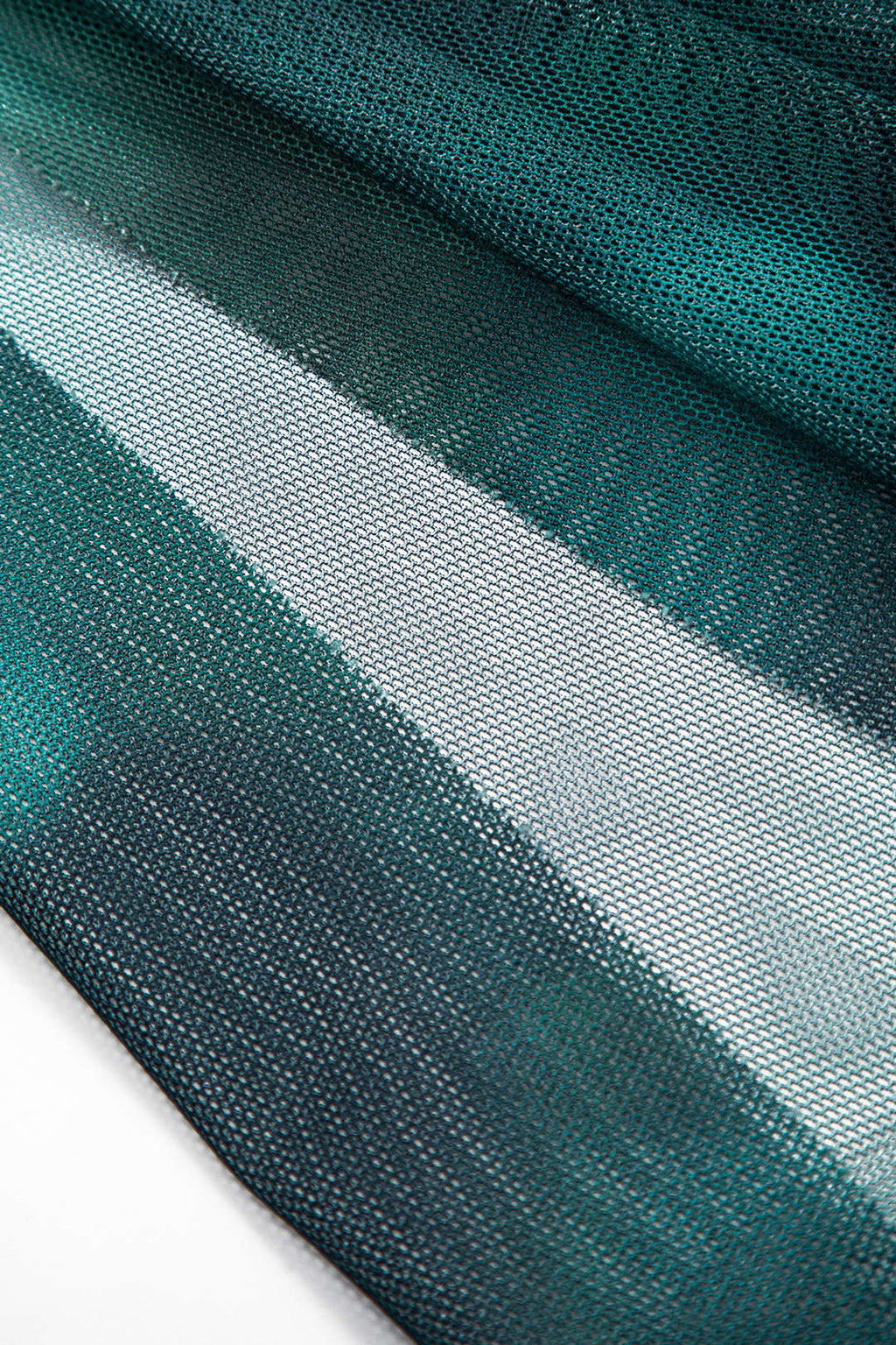 Tie Dye Mesh One Shoulder Slit Midi Dress