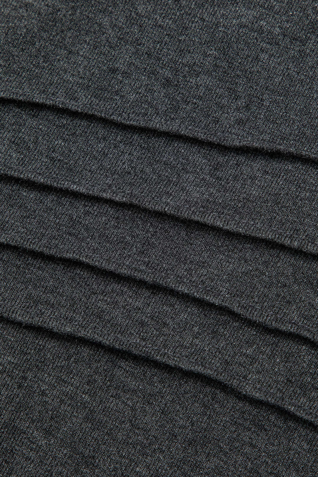 Mock Neck Wrap Ruched Long Sleeve Slit Maxi Dress