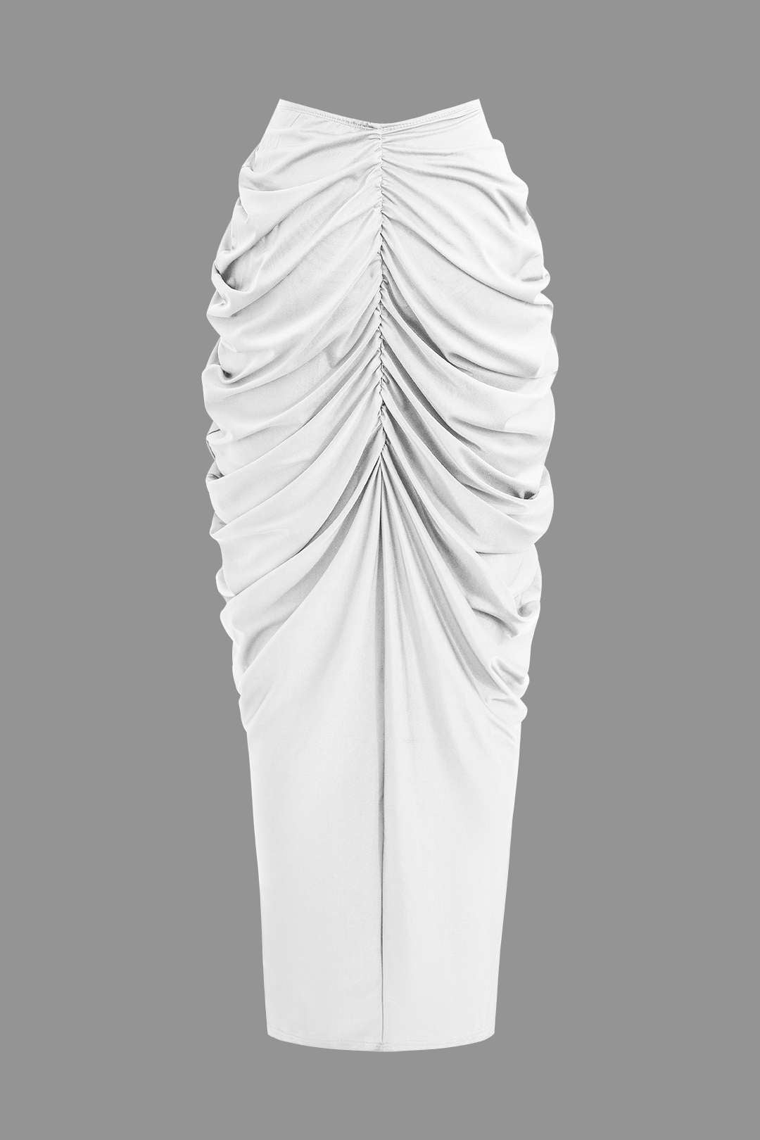 Conjunto Blusa Cuello En V Falda Maxi Cintura En V Elegante