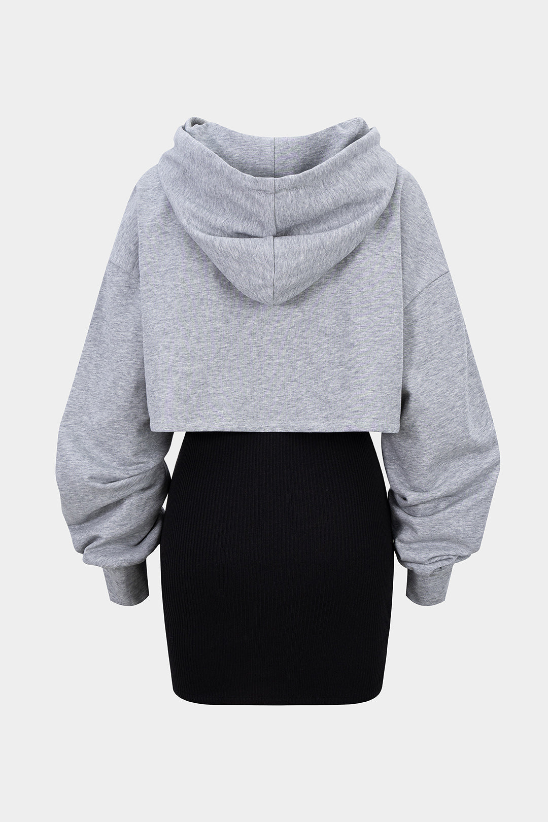 Hooded Long Sleeve Mini Dress