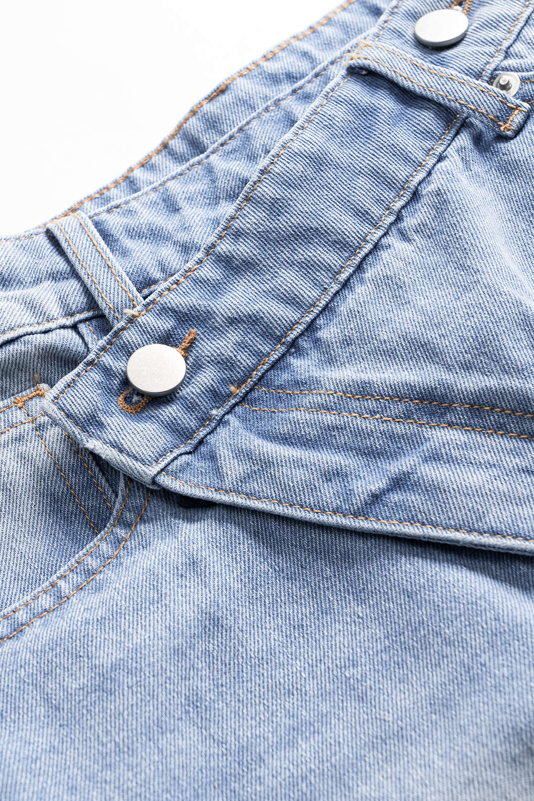 Shorts Vaqueros Denim Asimétricos Con Bolsillos Desgastados