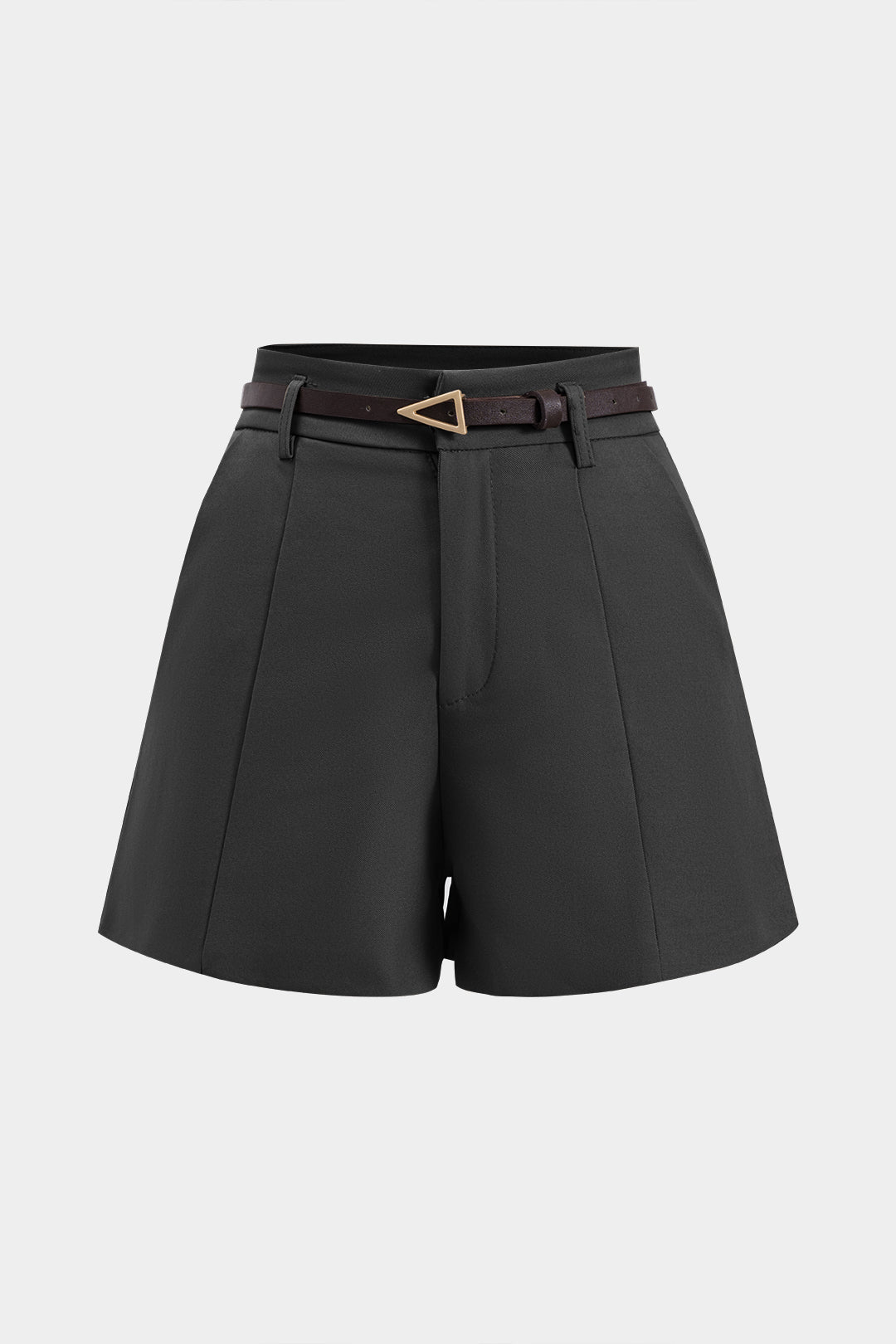 Shorts Con Cinturón Y Bolsillos Para Uso Diario Elegantes