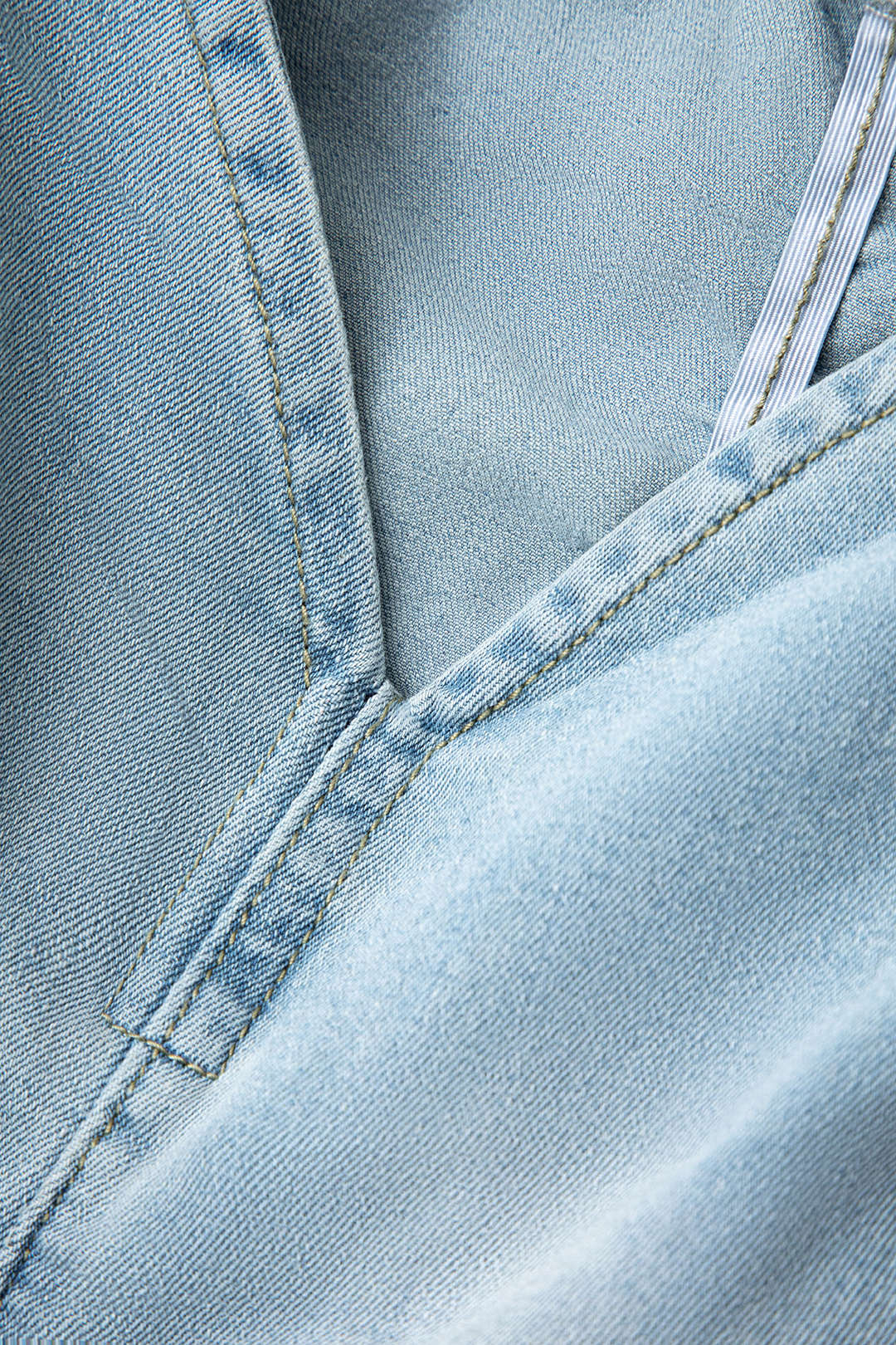 Falda Denim Cargo Cintura Elástica Con Bolsillos Clásica